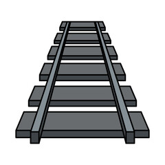 
railroad tracks design vector illustration