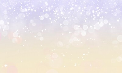 Pastel Gradient Background Stars And Bokeh Glitter Abstract Shape