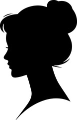 women face silhouette vector and illustration