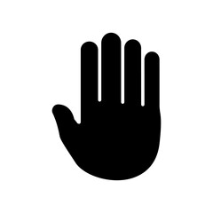 stop hand icon design vector illustration