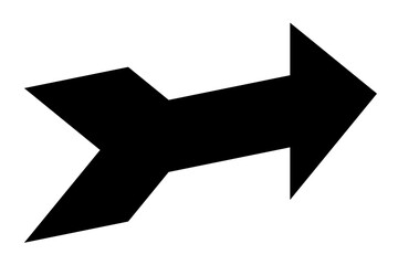 black arrow icon