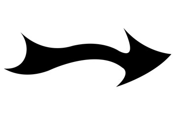 Minimalist Right Arrow Used for Forward Movement