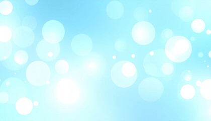 Soft blue background with blurred white bokeh circles, evoking a calm and serene atmosphere