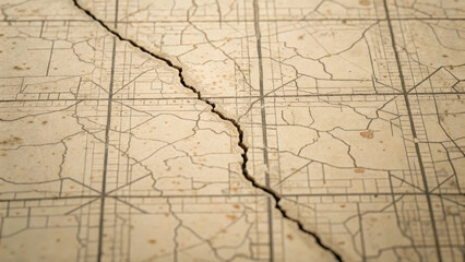 Cracked foundation reveals significant problem in structure, highlighting need for careful inspection and repair