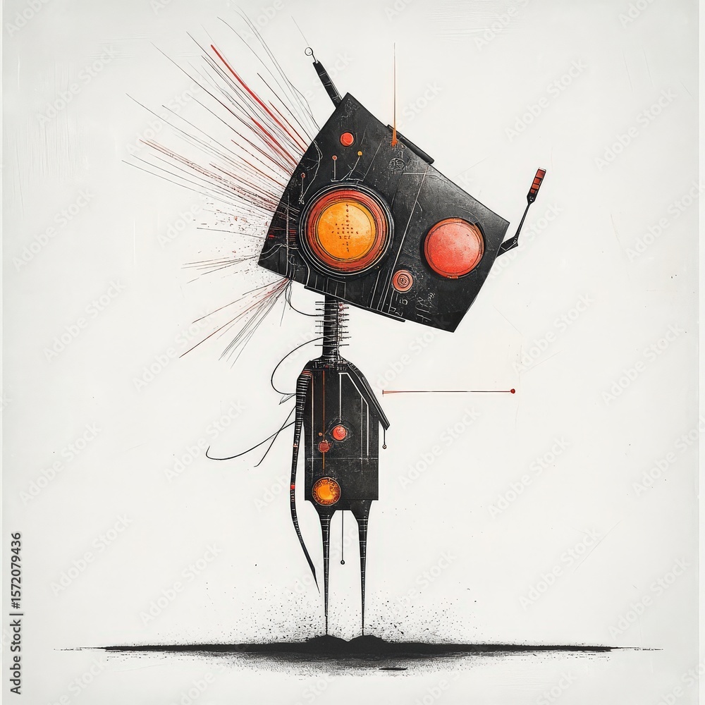 Poster neural network neo-primitive bot