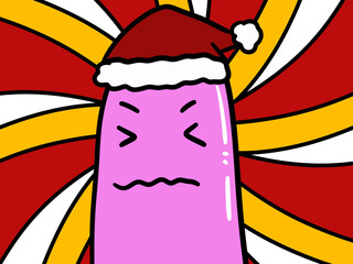 cartoon character of christmas santa