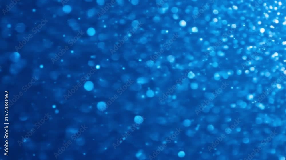 Aufkleber a blue shimmering background with bokeh effect and sparkling light creates a magical atmosphere for 