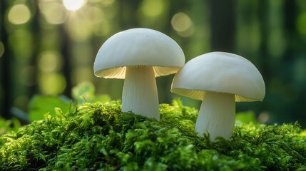 mushroom in the grass