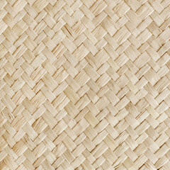 Pattern of reed weaving mat with vintage style for background and design art work.