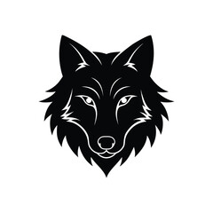 wolf head vector