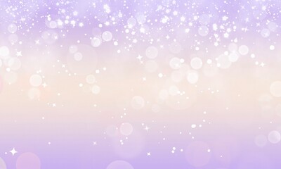 Pastel Gradient Background Stars And Bokeh Glitter Abstract Shape