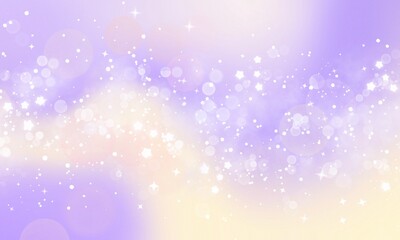 Pastel Gradient Background Stars And Bokeh Glitter Abstract Shape