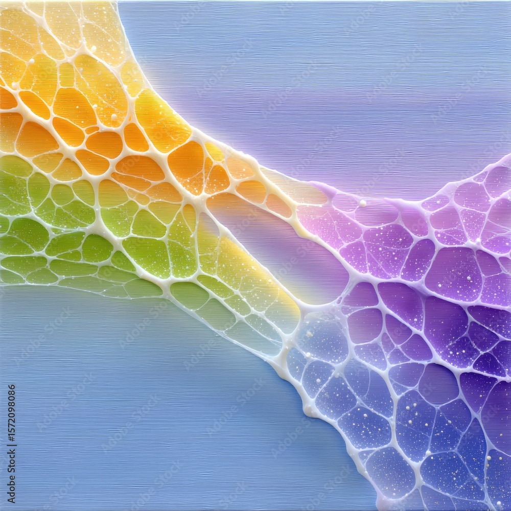 Poster abstract colorful fluid art with gradient background