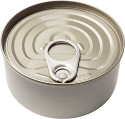 metal can isolated on white background