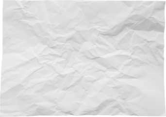 white crumpled and creased recycle paper isolated on black background