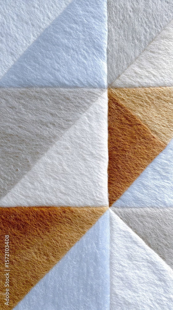 Poster abstract geometric triangle pattern with metallic texture