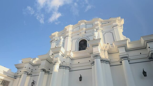 Basilica cathedral famous for Holy Week in the city of Popay&aacute;n, a colonial city located in the department of Cauca in Colombia
