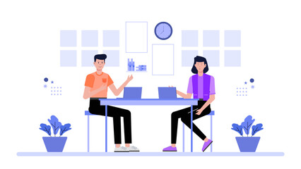 Startup Testing Minimum Viable Product (MVP) flat vector illustration