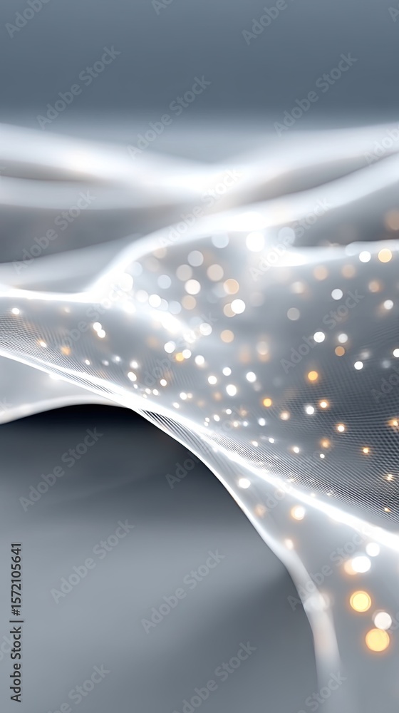 Poster abstract neural network connection system visualization
