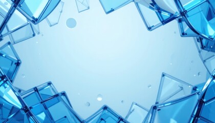 abstract blue background with copyspace