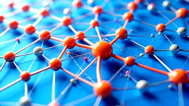 a neural network structure, representing concepts like chatbots, artificial intelligence, deep learning, machine learning, and large language models