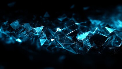 Abstract digital network.