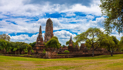 Landscape of Wat Phra Ram is in the Ayutthaya Historical Park. It is a place and important tourist...