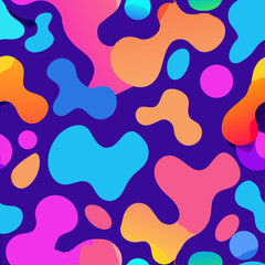 seamless pattern with colorful hearts