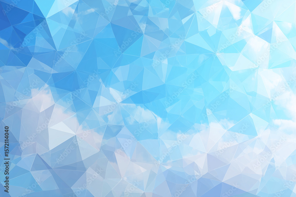 Poster overlapping semi-transparent washi-style patterns, vector abstract soft turquoise background.- ai-ge