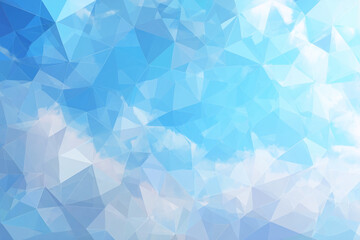 Fototapeta premium Overlapping semi-transparent washi-style patterns, Vector abstract soft turquoise background.- AI-generated image