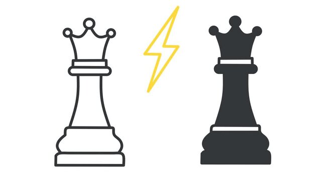 chess pieces vector illustration
