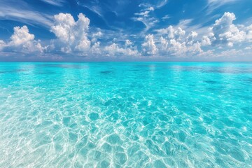 Obraz premium Azure shallows, sunlit sky