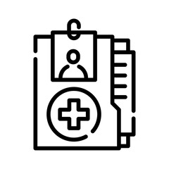 Obraz premium Medical report icon