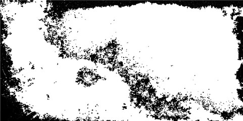 Abstract grunge background with black ink splatters and a dirty texture