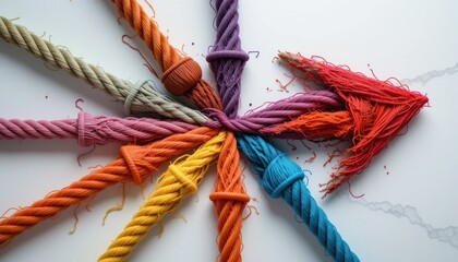Colorful Rope Arrow: A Vision of Unity and Progress