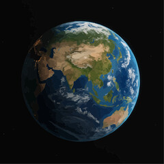 planet earth in space