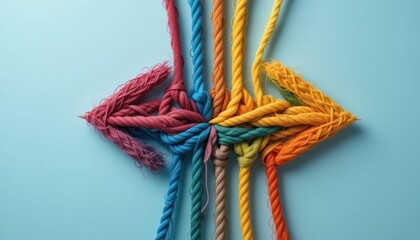 Rainbow Ropes: Unity and Teamwork Concept