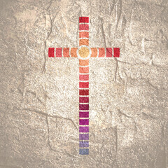 Christian crosses icon design. Religion concept illustration
