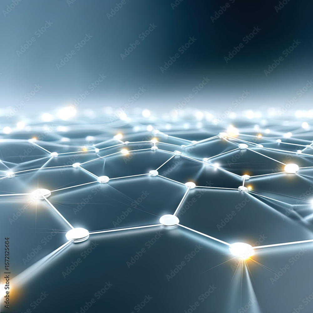 Poster abstract digital network with clean data paths