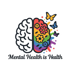 Naklejka premium Mental Health Awareness