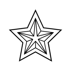 Obraz premium Geometric star design vector illustration isolated on a white background