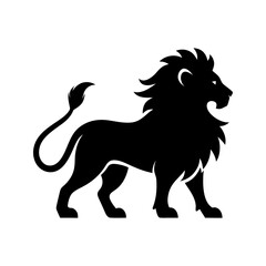  lion silhouette vector art royal king of beasts illustration