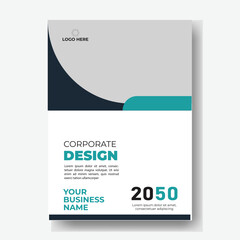 Annual report or business flyer poster template design