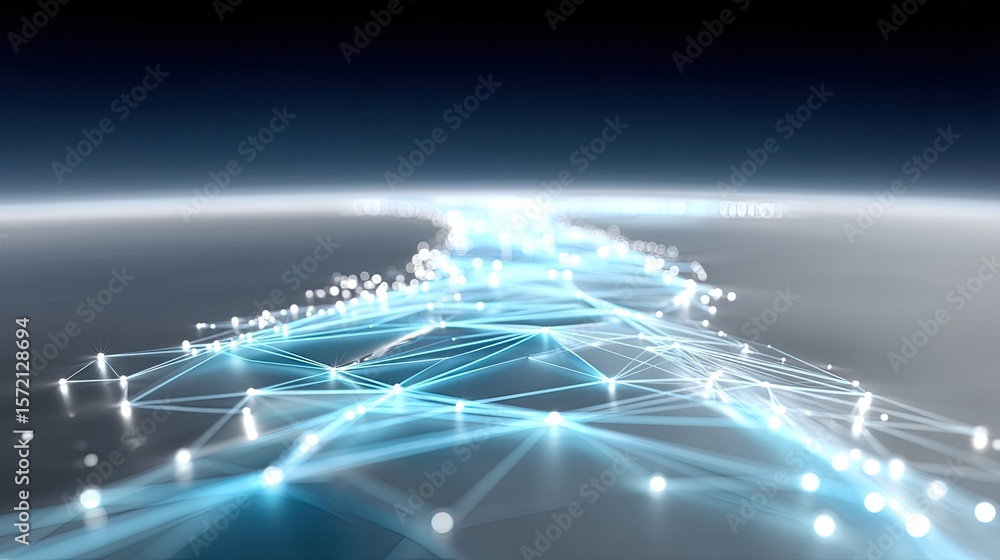 Poster abstract global network communication system visualization