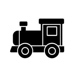 Obraz premium Toy train icon for kids — symbol of play and childhood, filled style