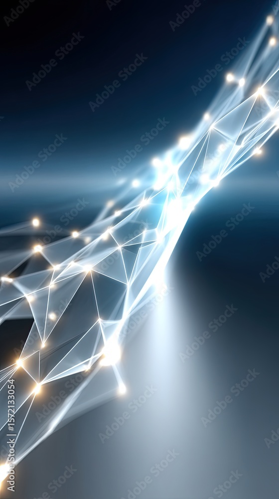 Poster abstract network signal system visualization