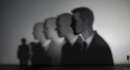 silhouettes of people