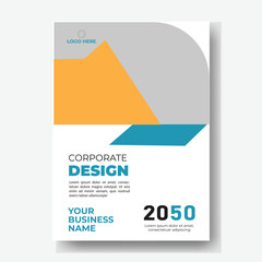 Annual report or business flyer poster template design