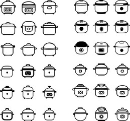rice cooker icon, rice steamer icon, electric rice cooker, kitchen appliance icon, cooking pot icon, automatic rice cooker, digital rice cooker, rice cooking device, steamer appliance i