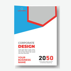 Annual report or business flyer poster template design